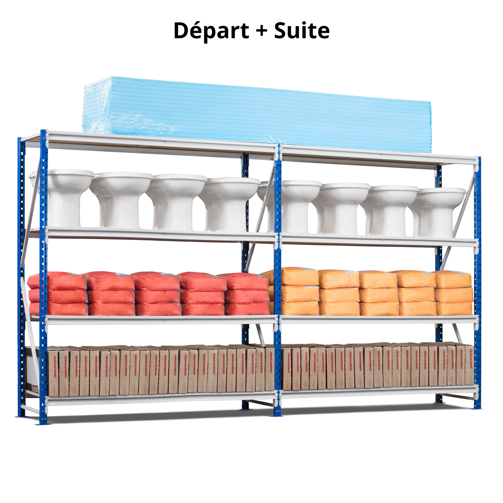 Rayonnage Mi-Lourd Z60 H4000mm 475 Kg